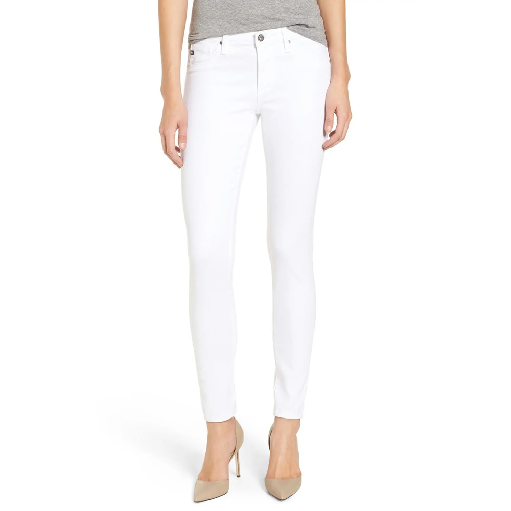 $188 Adriano Goldschmied White The Legging Super Skinny Ankle 32 or 14 NEW A444